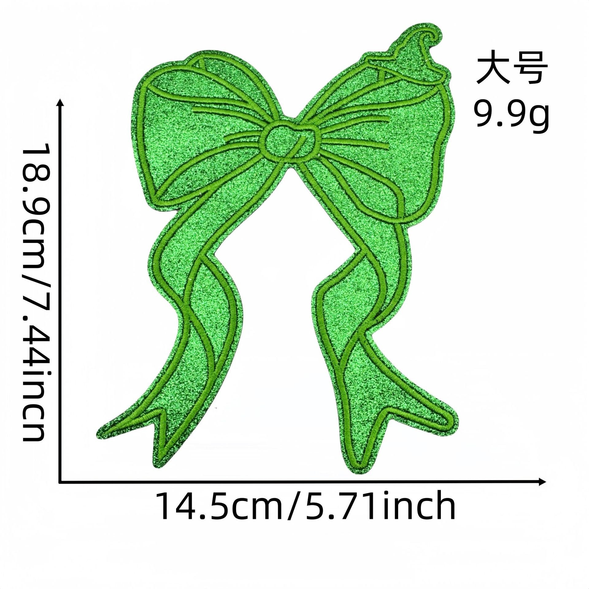 Wholesale Glitter Bowknot Cloth Appliques Embroidery Accessories